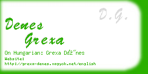 denes grexa business card